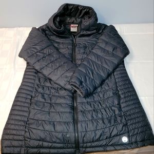 Long Hooded Puffer Jacket